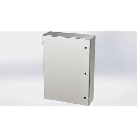 Saginaw Control & Engineering 1/4 Turn Latch Electrical Enclosures, 42 in H, 10 in D, 30 in W, NEMA 3R, 4, 4X, 12, 13 SCE-42EL3010SS6LP